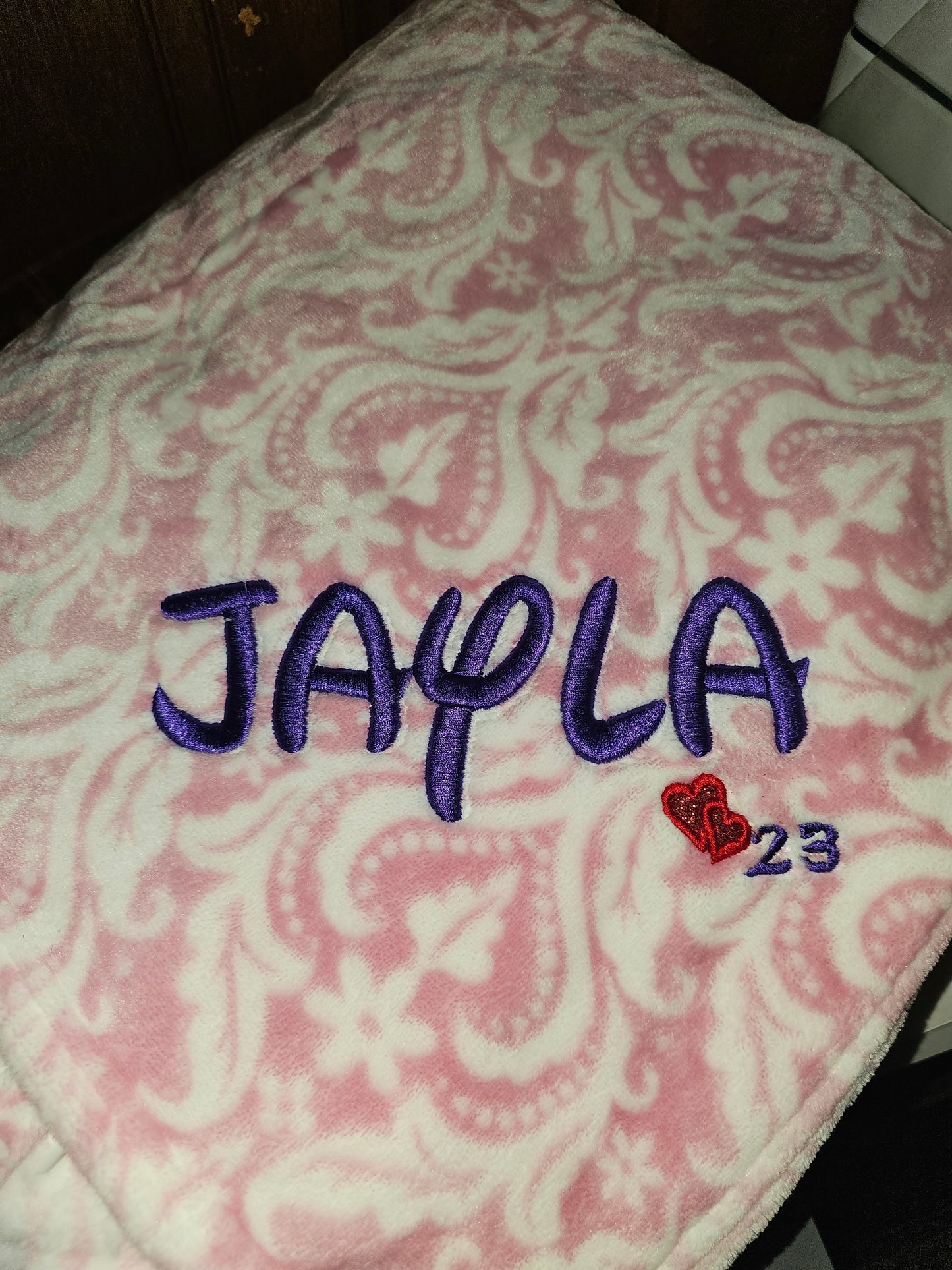 CUSTOM EMBROIDERED BABY BLANKET