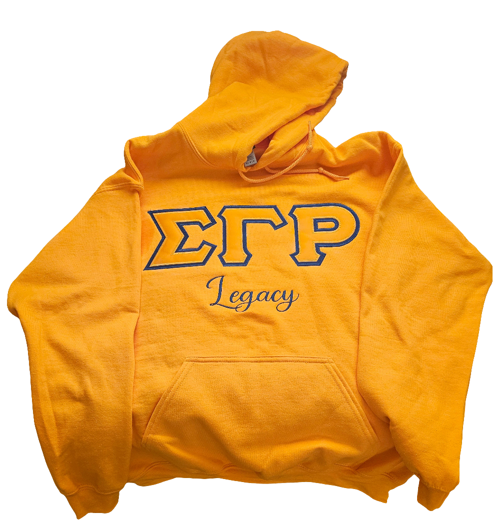 Sigma Gamma Rho Legacy: Hooded Letter Sweatshirt