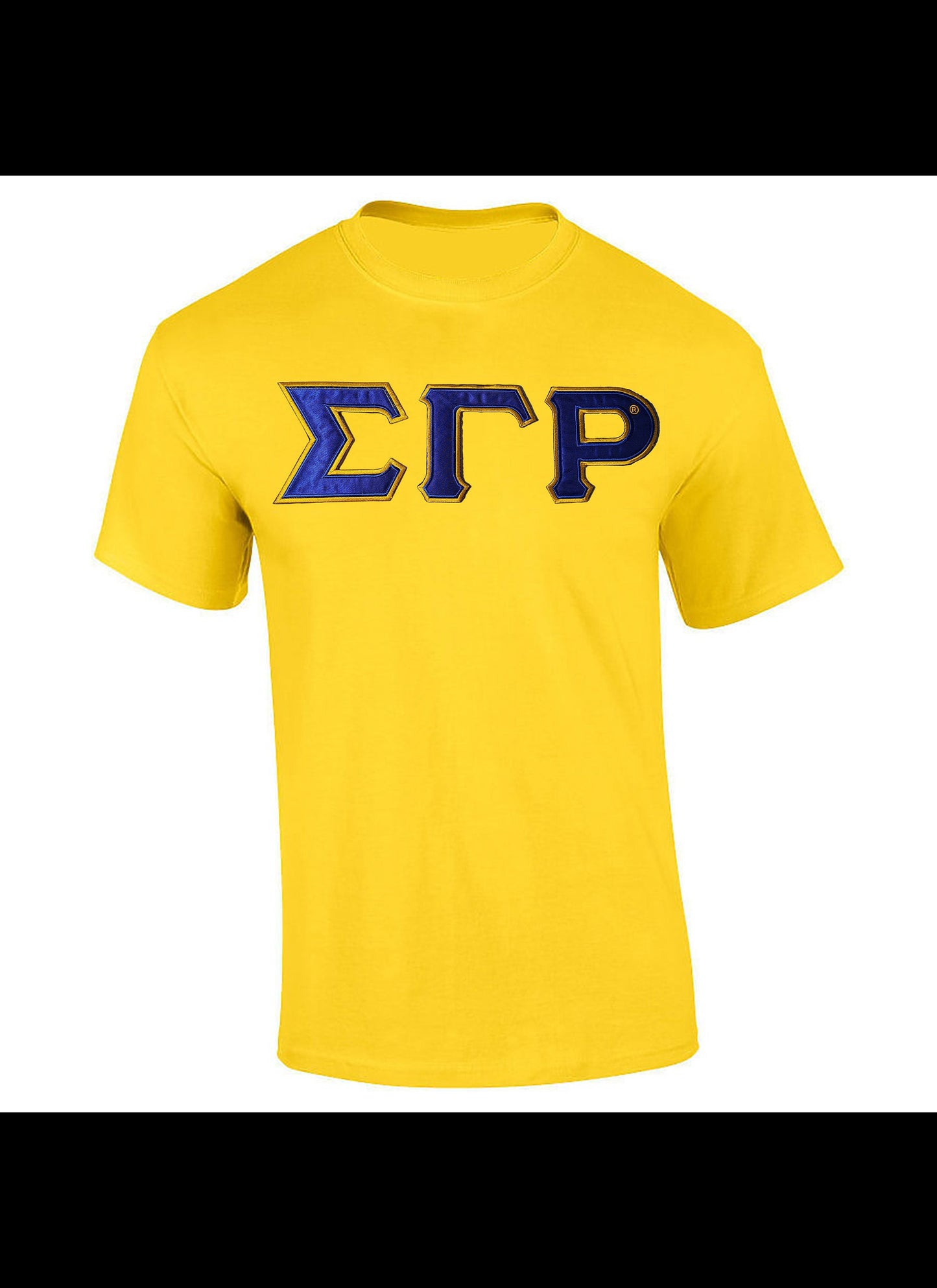 Sigma Gamma Rho Shirt: Embroidered Sorority Letters - Cotton Tee