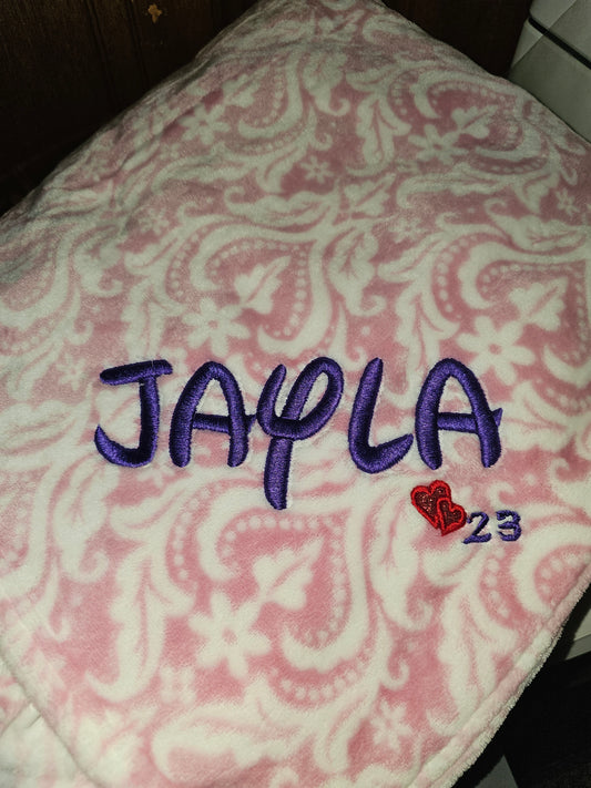 CUSTOM EMBROIDERED BABY BLANKET