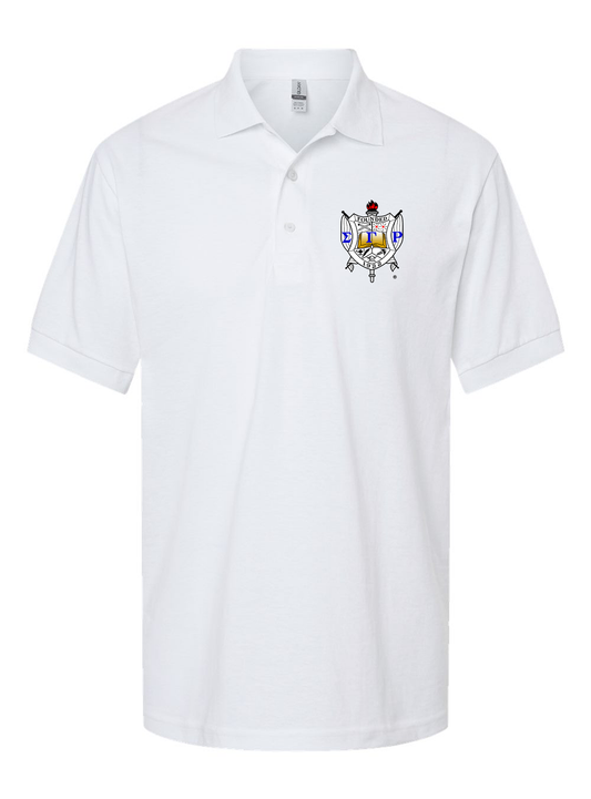 Adidas:  Sigma Gamma Rho:  Polo (Embroidered Patch)