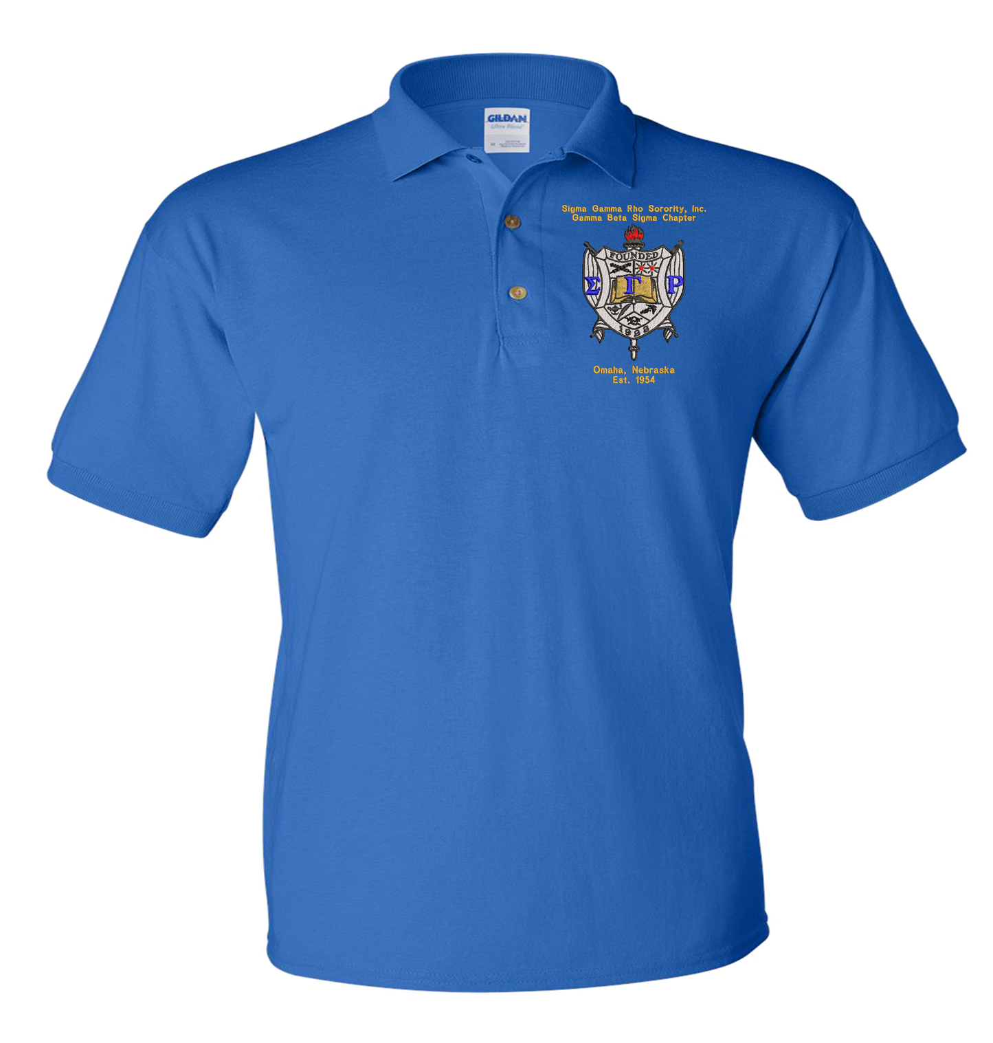 Gamma Beta Sigma Shield Polo