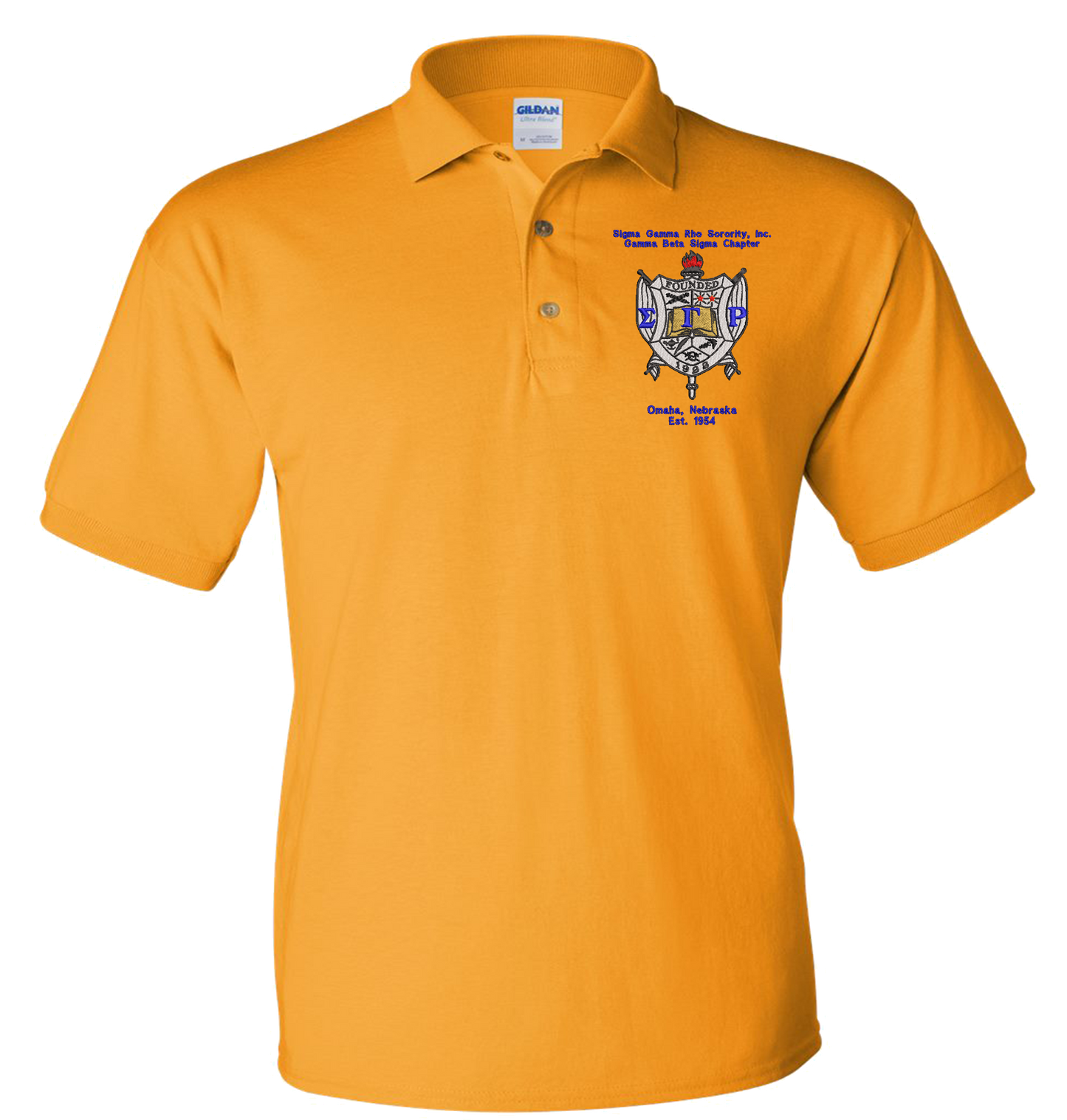 Gamma Beta Sigma Shield Polo