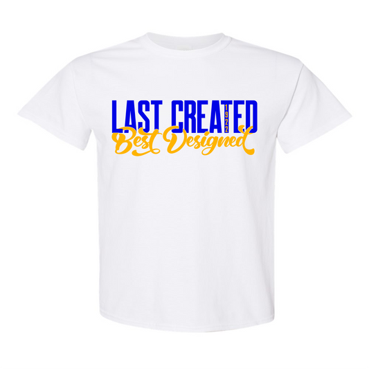 Sigma Gamma Rho:  Last Created Best Designed T-Shirt (vinyl)