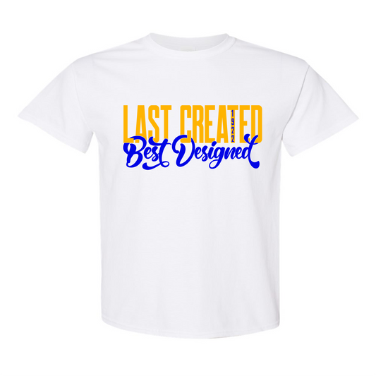 Sigma Gamma Rho:  Last Created Best Designed T-Shirt (vinyl)