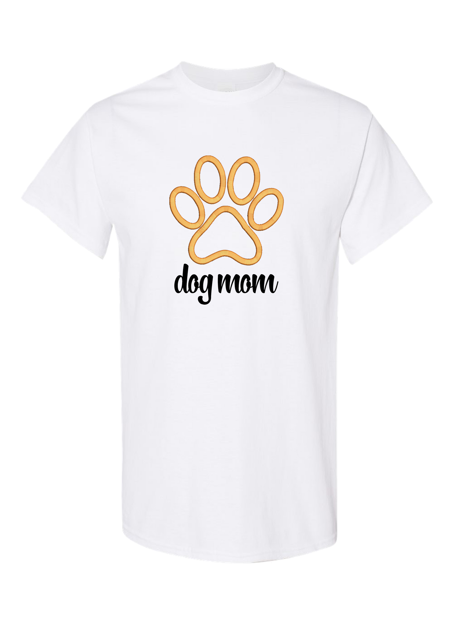Dog Mom T-Shirt (Embroidery/HTV)