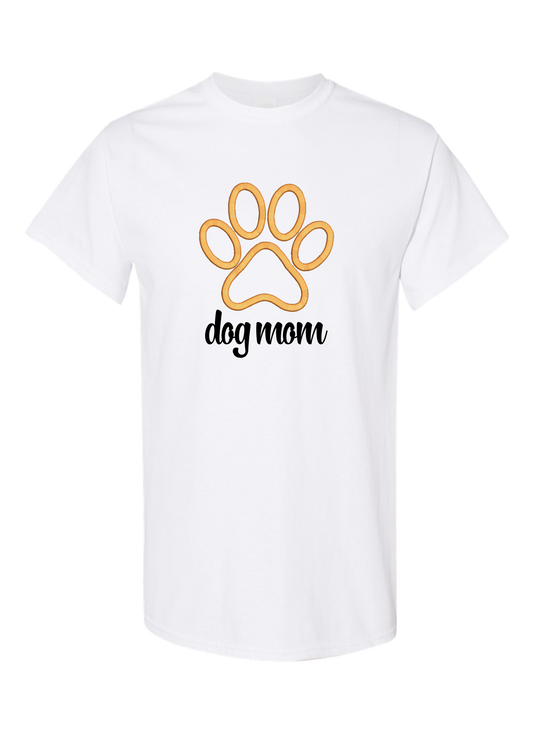 Dog Mom T-Shirt (Embroidery/HTV)