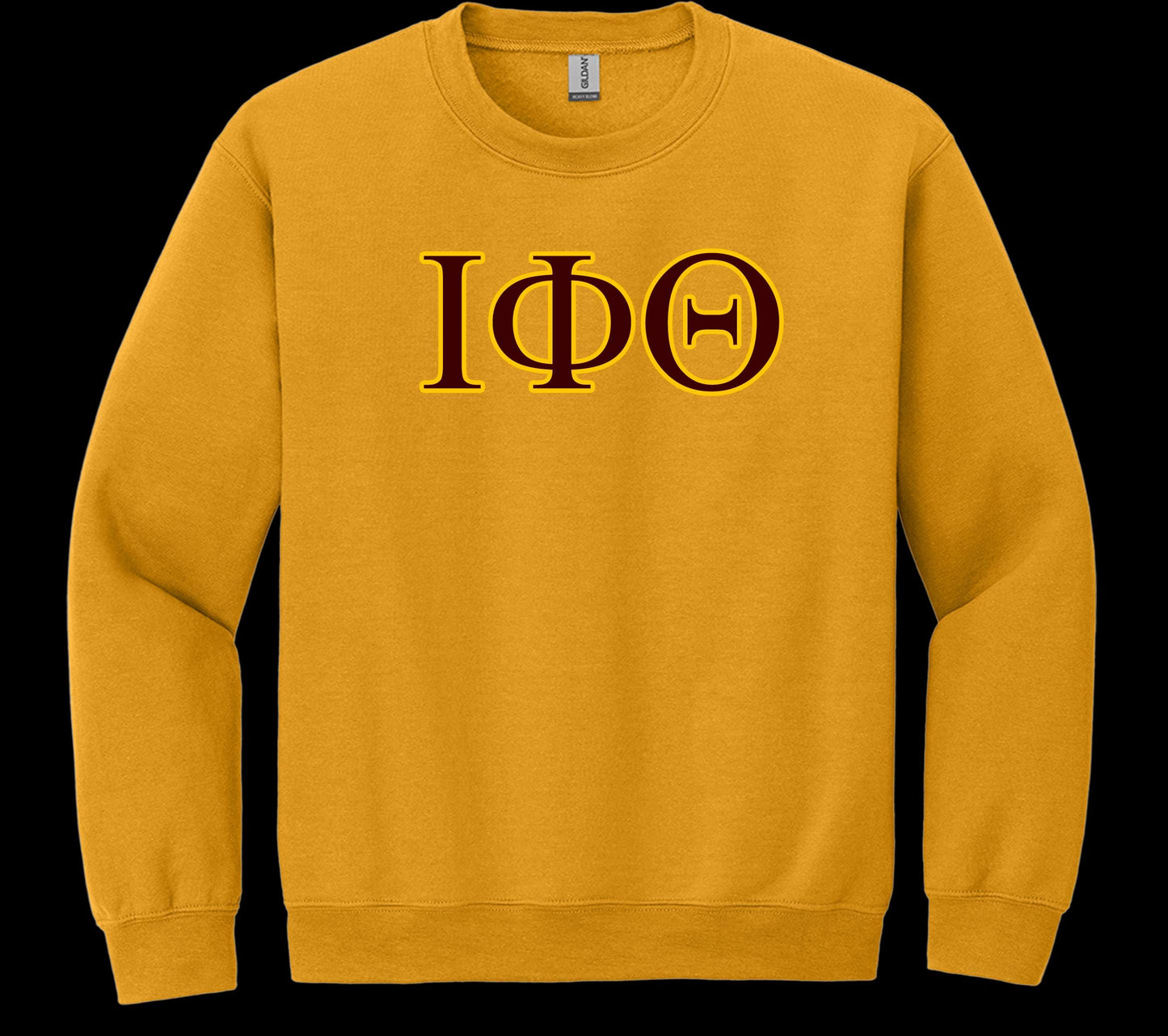 Crewneck Iota Phi Theta Letter Sweatshirt (Embroidered Letters)