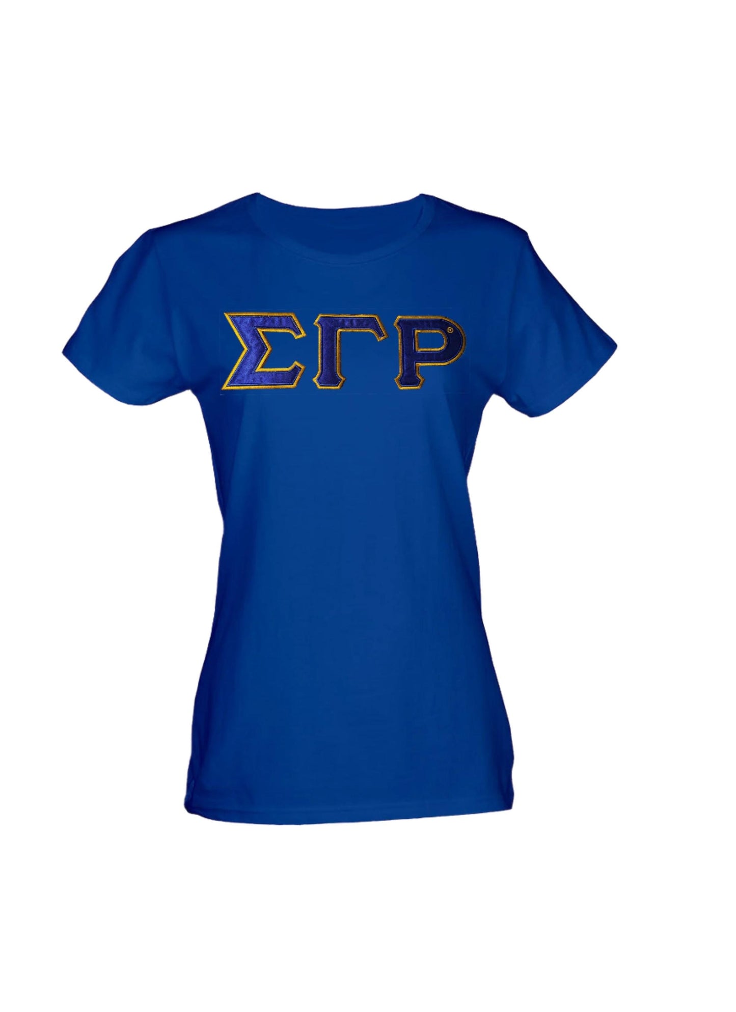 Sigma Gamma Rho Shirt: Embroidered Sorority Letters - Cotton Tee
