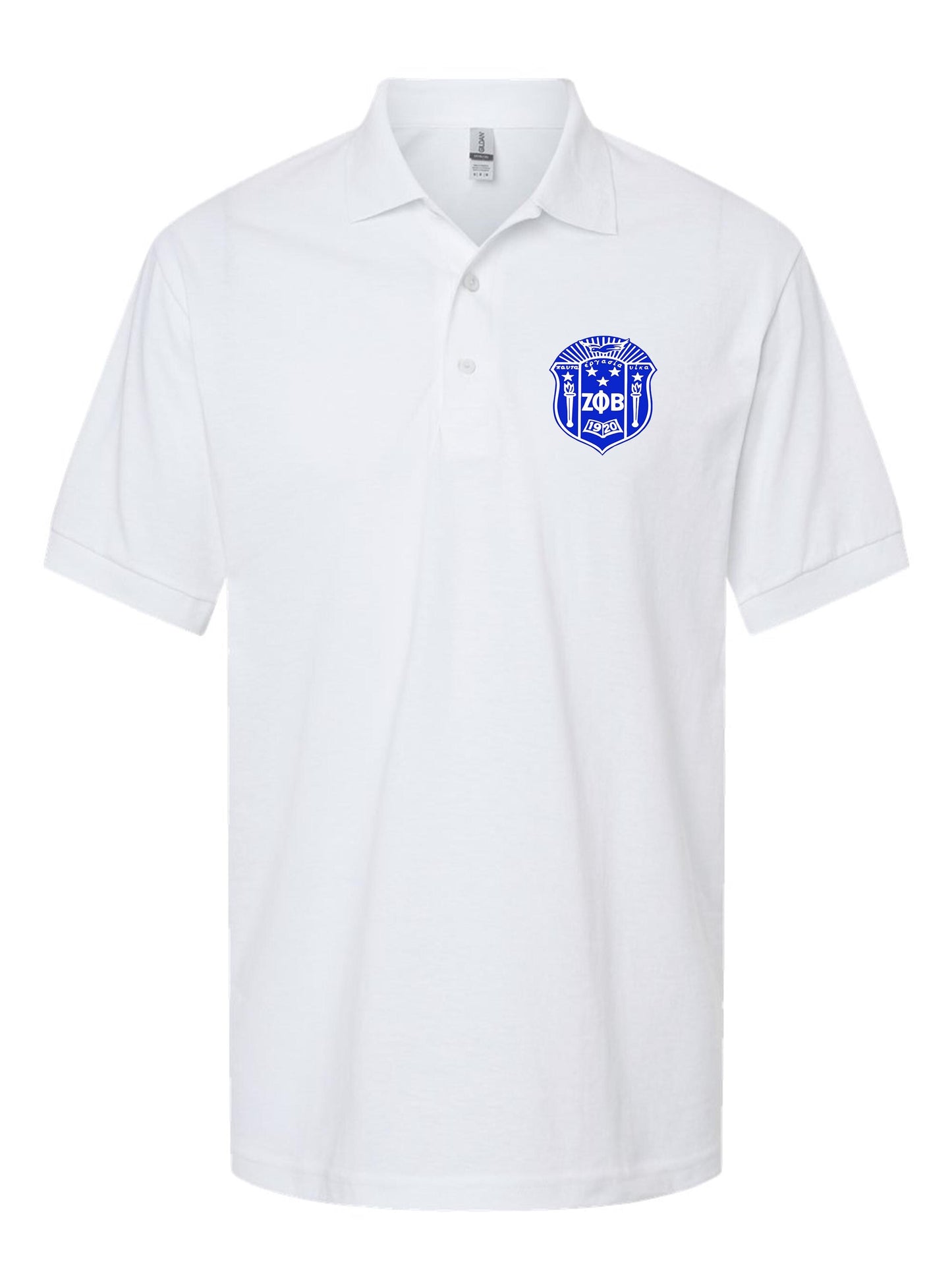 Zeta Phi  Beta Unisex Polo (Embroidered Shield Patch)