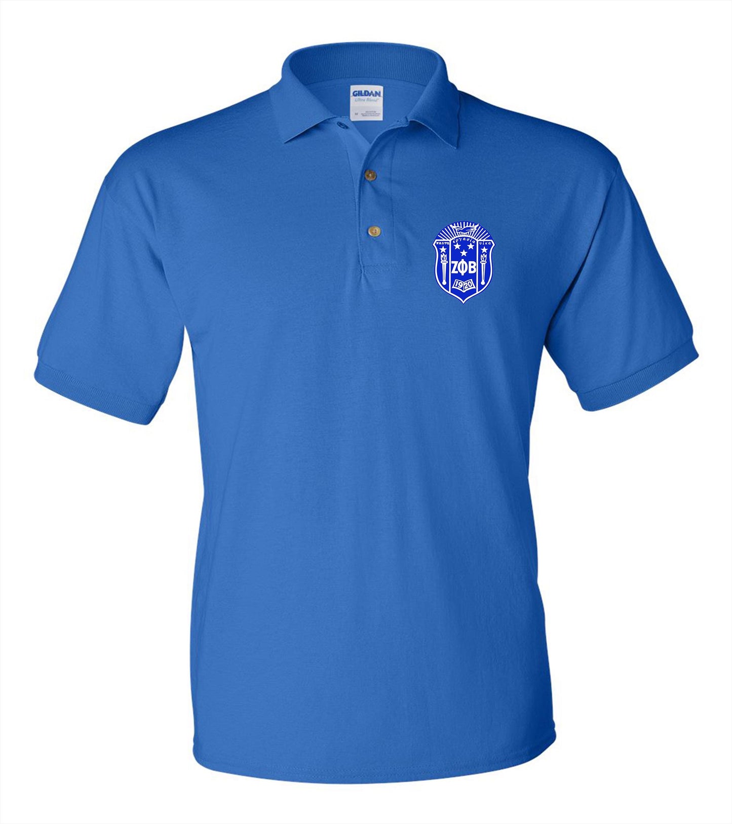 Zeta Phi  Beta Unisex Polo (Embroidered Shield Patch)