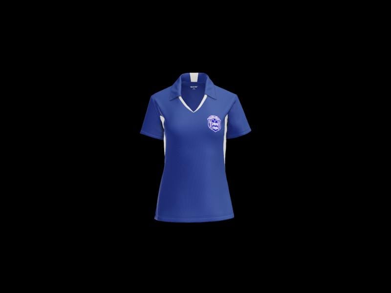 Zeta Phi  Beta Women's Cut Polo (Embroidered Shield Patch)