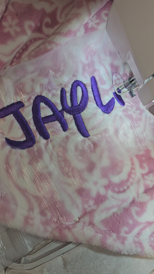 CUSTOM EMBROIDERED BABY BLANKET