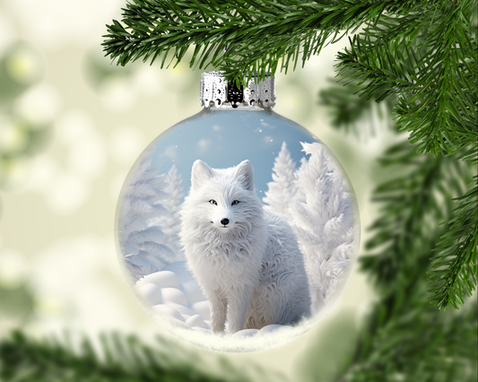 Fox Winter Wonderland Christmas Ornament