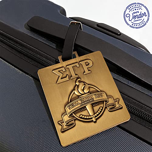 Sigma Gamma Rho Set of 2 Travel Luggage Tags for Suitcases
