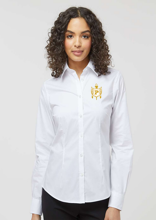 Philo: Long Sleeve Dress Shirt (Embroidered Patch)